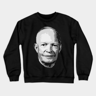 Dwight D. Eisenhower Black and White Crewneck Sweatshirt